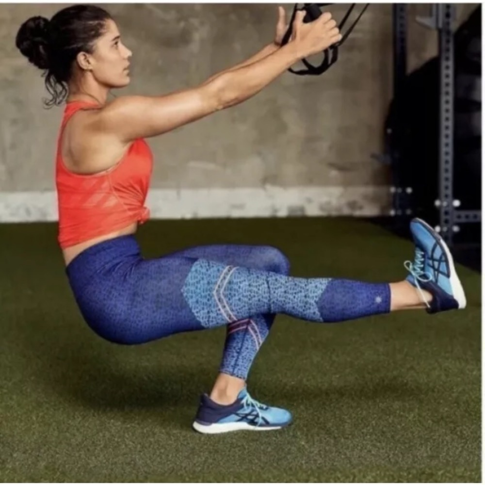 Athleta‎ Asym Camo Sonar 7/8 Tight Crop Legging ~ Size XS - Picture 3 of 16